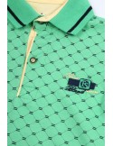 Tricou polo pentru copii verde si galben NDZ7316 - Magazin online - Boutique